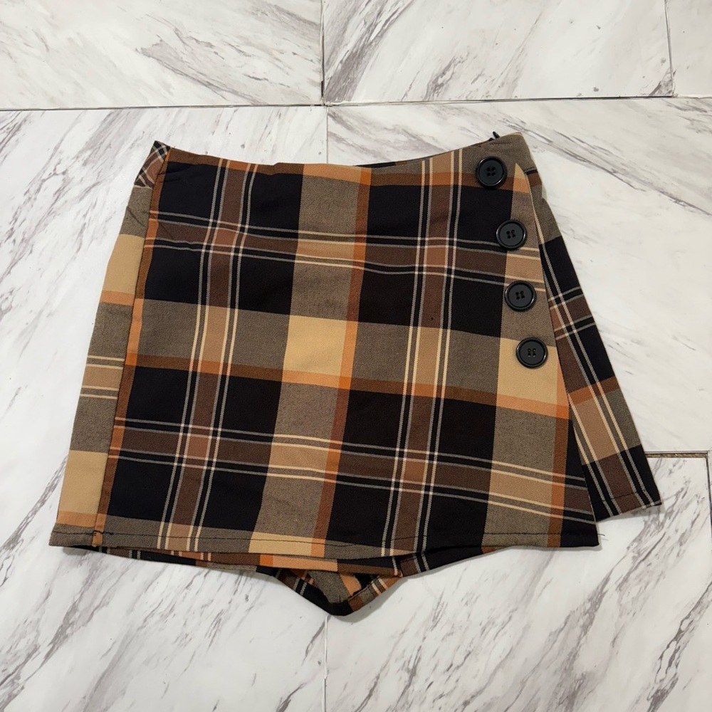 NEW! Forever21 Plaid Skort